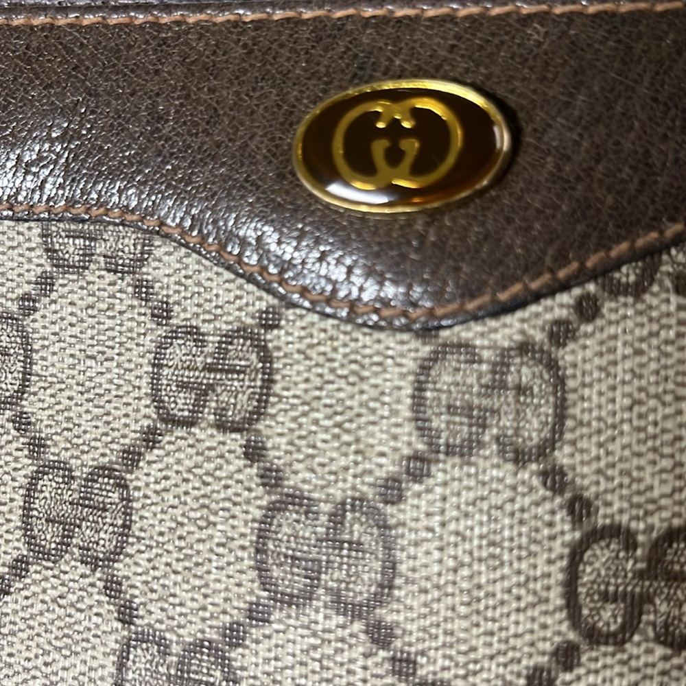 Gucci Monogram Brown Mini Clutch Bag 89-01-020 Accessory Collection - Picture 3 of 15